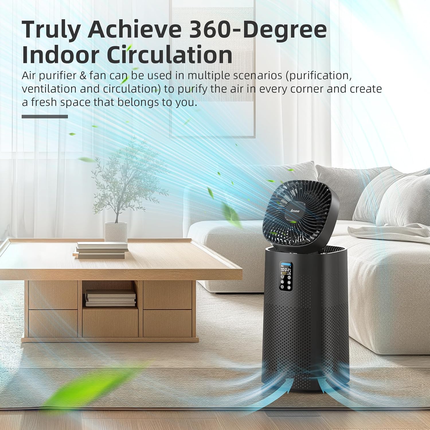 AROEVE Air Purifiers | MK11W (BLACK) - Image 4